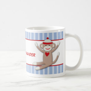 Socke Monkeys personalisierte Kaffee-Tasse Kaffeetasse
