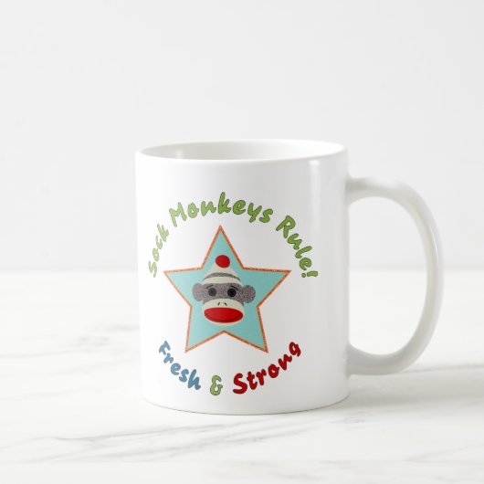 Socke Monkeys Regel! Tasse (Rechts)