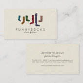 Socke Visitenkarte (Vorne/Hinten)