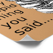 Socke voll mit Nickels Funny Poster Sign (Ecke)