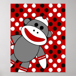 Sockel Monkey Kinderzimmer Wall Art Poster