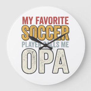 Sockel-Opa-Vintage-Typografie-Shirt-Design_1 Große Wanduhr