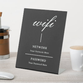 Sockel Schild | Moderne Wifi-Passwort Netzwerk