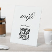 Sockel Schild | Modernes Wifi Qr Code (In SItu)