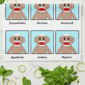 Sockelaffe Geschirrtuch (Gefaltet)