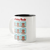 Sockelaffe Zweifarbige Tasse (Vorderseite Links)