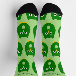 Sockeln-Design für grüne Schalen Socken