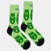 Sockeln-Design für grüne Schalen Socken (Rechts)