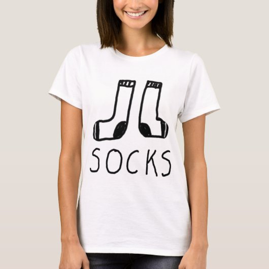 Sockels weißer T - Shirt (Vorderseite)