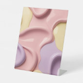 Sockelschild in stilvoller abstrakter Grafik (Vorderseite)