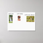 Sockelverriegelung Leinwanddruck (Vorderseite)