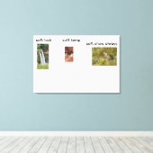 Sockelverriegelung Leinwanddruck (Insitu (Holzboden))