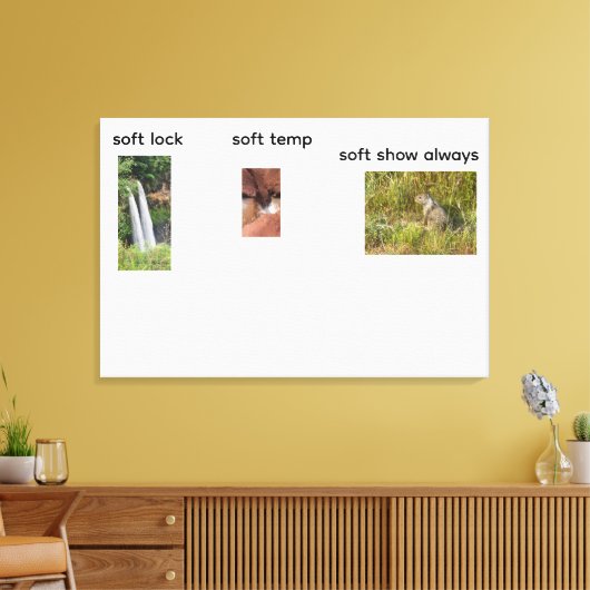 Sockelverriegelung Leinwanddruck (Insitu (Wohnzimmer))