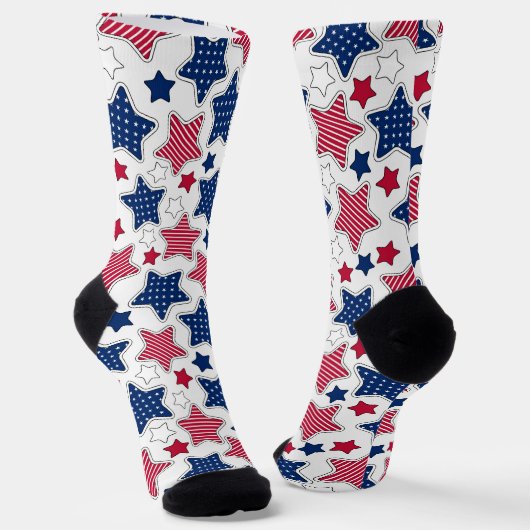 Socken #2 vom 4. Juli (Gewinkelt)
