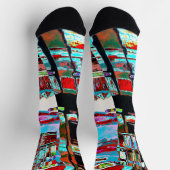 Socken – Abstraktes Design Collapse Reflection (Oben)