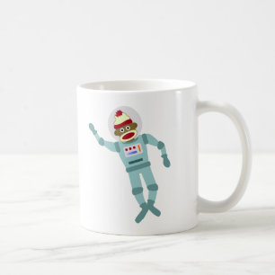 Socken-Affe-Astronaut Kaffeetasse