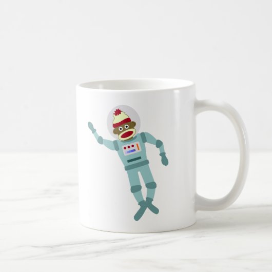 Socken-Affe-Astronaut Kaffeetasse (Rechts)