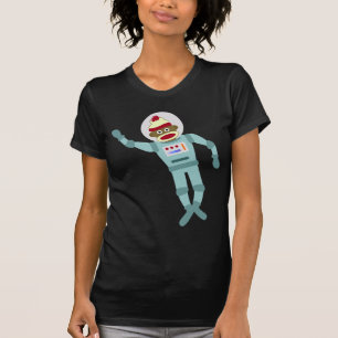 Socken-Affe-Astronaut T-Shirt