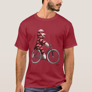 Socken-Affe auf Fahrrad T-Shirt
