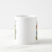 Socken-Affe-aufrechter Bass-Spieler Kaffeetasse (Mittel)