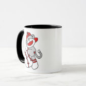 Socken-Affe-Baseball Tasse (Vorderseite Links)