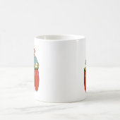 Socken-Affe-Conga-Trommeln Kaffeetasse (Mittel)