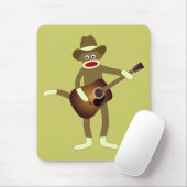 Socken-Affe-Countrymusik Mousepad (Mit Mouse)