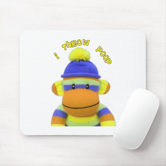 Socken-Affe, ", das ich kacke" Entwurf Mousepad (Mit Mouse)