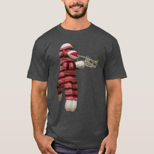Socken-Affe, der Trompete 2 spielt T-Shirt
