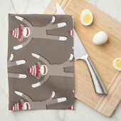 Socken-Affe-Druck Geschirrtuch (Viertel Falte)