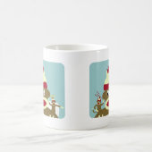 Socken-Affe-Engel u. Teufel Kaffeetasse (Mittel)