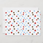 Socken-Affe-Geburtstags-Party Einladung (Rückseite)