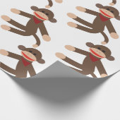 Socken-Affe Geschenkpapier (Ecke)