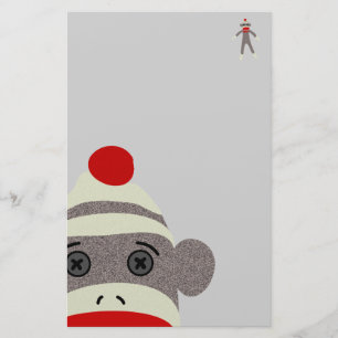 Socken-Affe-Gesicht Briefpapier