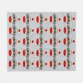 Socken-Affe-Gesicht Fleecedecke (Vorderseite (Horizontal))