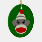 Socken-Affe-Gesicht Keramik Ornament (Rechts)
