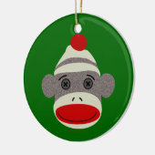Socken-Affe-Gesicht Keramik Ornament (Links)