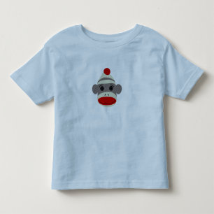 Socken-Affe-Gesicht Kleinkind T-shirt