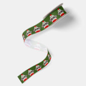 Socken-Affe-Gesicht Satinband (Rückseite)