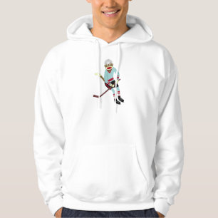 Socken-Affe-Hockey-Spieler Hoodie