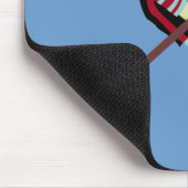 Socken-Affe-Hockey-Spieler Mousepad (Ecke)