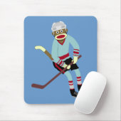 Socken-Affe-Hockey-Spieler Mousepad (Mit Mouse)