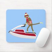 Socken-Affe Jetski Mousepad (Mit Mouse)