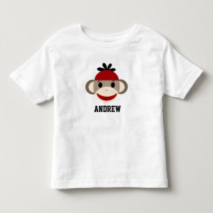 Socken-Affe-Kleinkind-Shirt Kleinkind T-shirt
