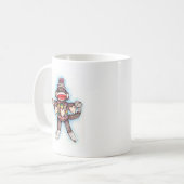 Socken-Affe - krummer Tour Kaffeetasse (Vorderseite Links)