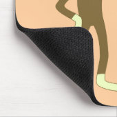 Socken-Affe-kundengerechte Comic-Sprache-Blase Mousepad (Ecke)