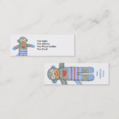 Socken-Affe-kundengerechte Visitenkarte (Vorne/Hinten)