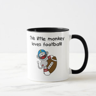 Socken-Affe-Liebe-Fußball Tasse