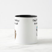 Socken-Affe-Liebe-Fußball Tasse (Zentrum)