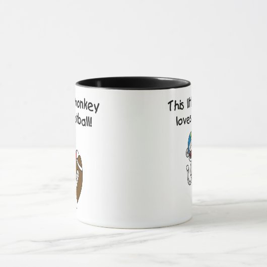 Socken-Affe-Liebe-Fußball Tasse (Zentrum)